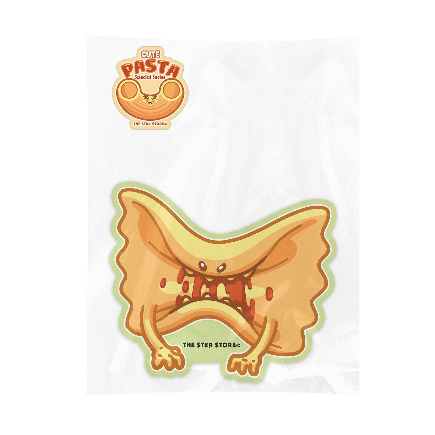 Monster Farfalle Pasta Sticker