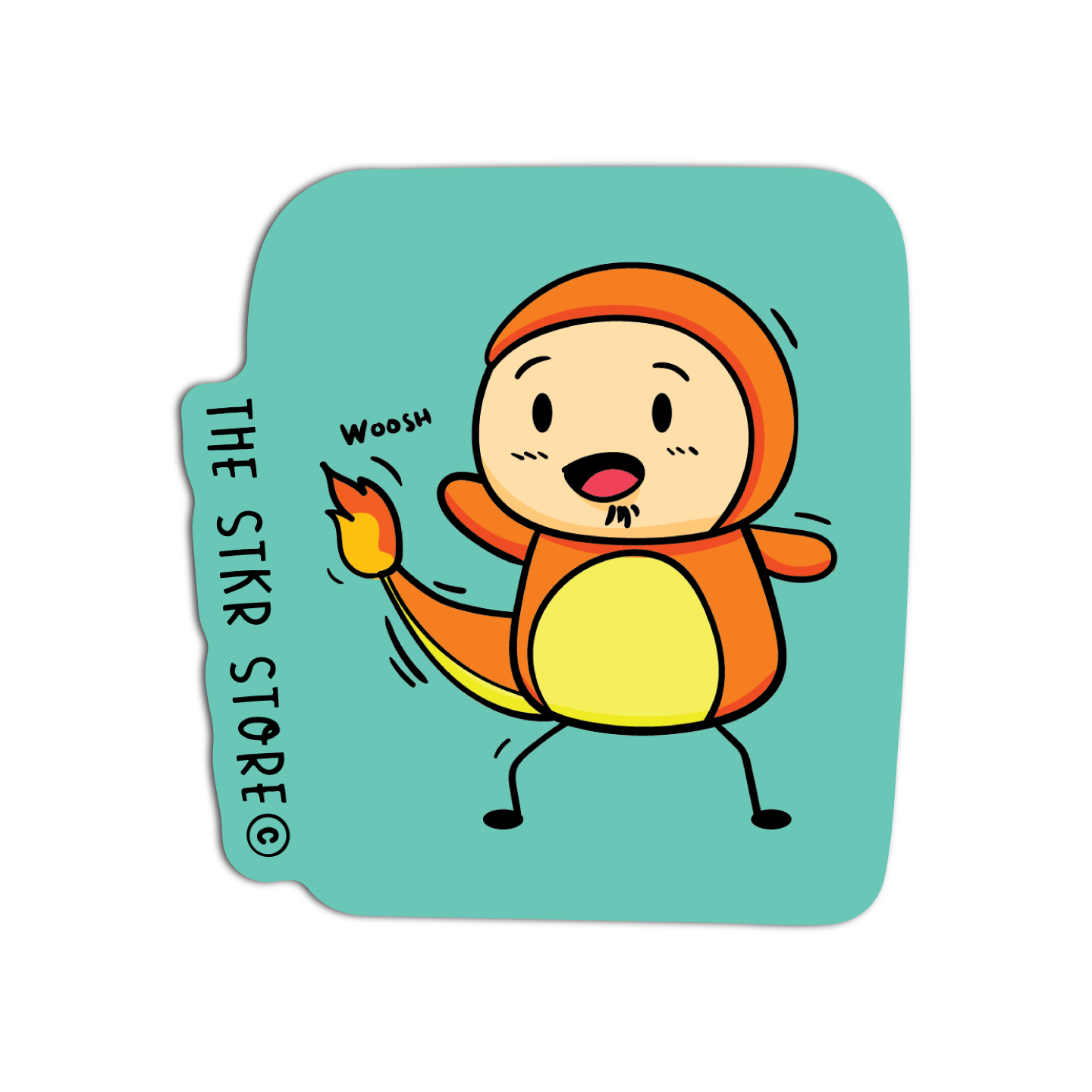 Sean Potato as Charmander Cosplay Pokemon Sticker