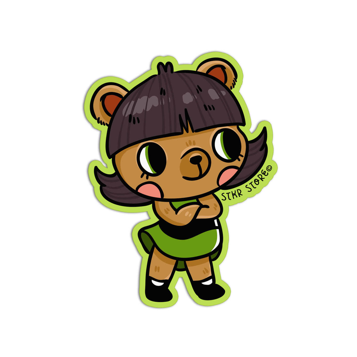 Buttercup Bear Studio and Puff Sticker
