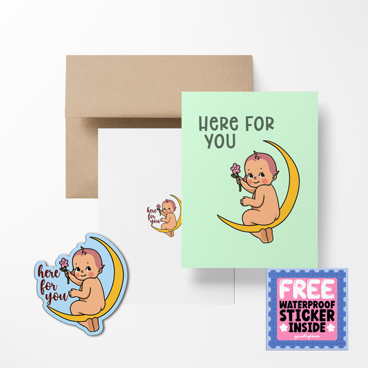 Retro Baby Valentine Greeting Cards