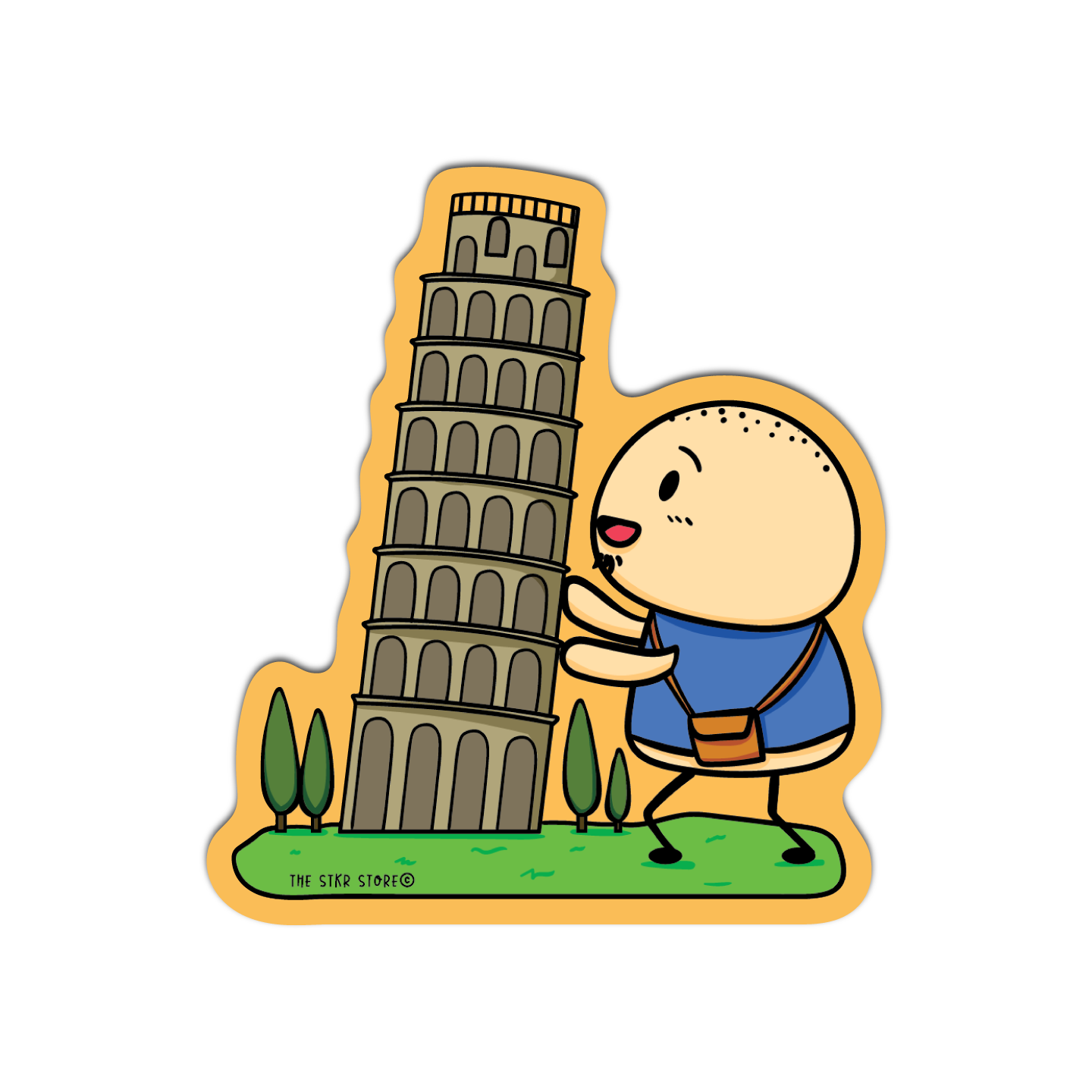 Sean and the Leaning Tower of Pisa Sean Potato's Vacation Sticker