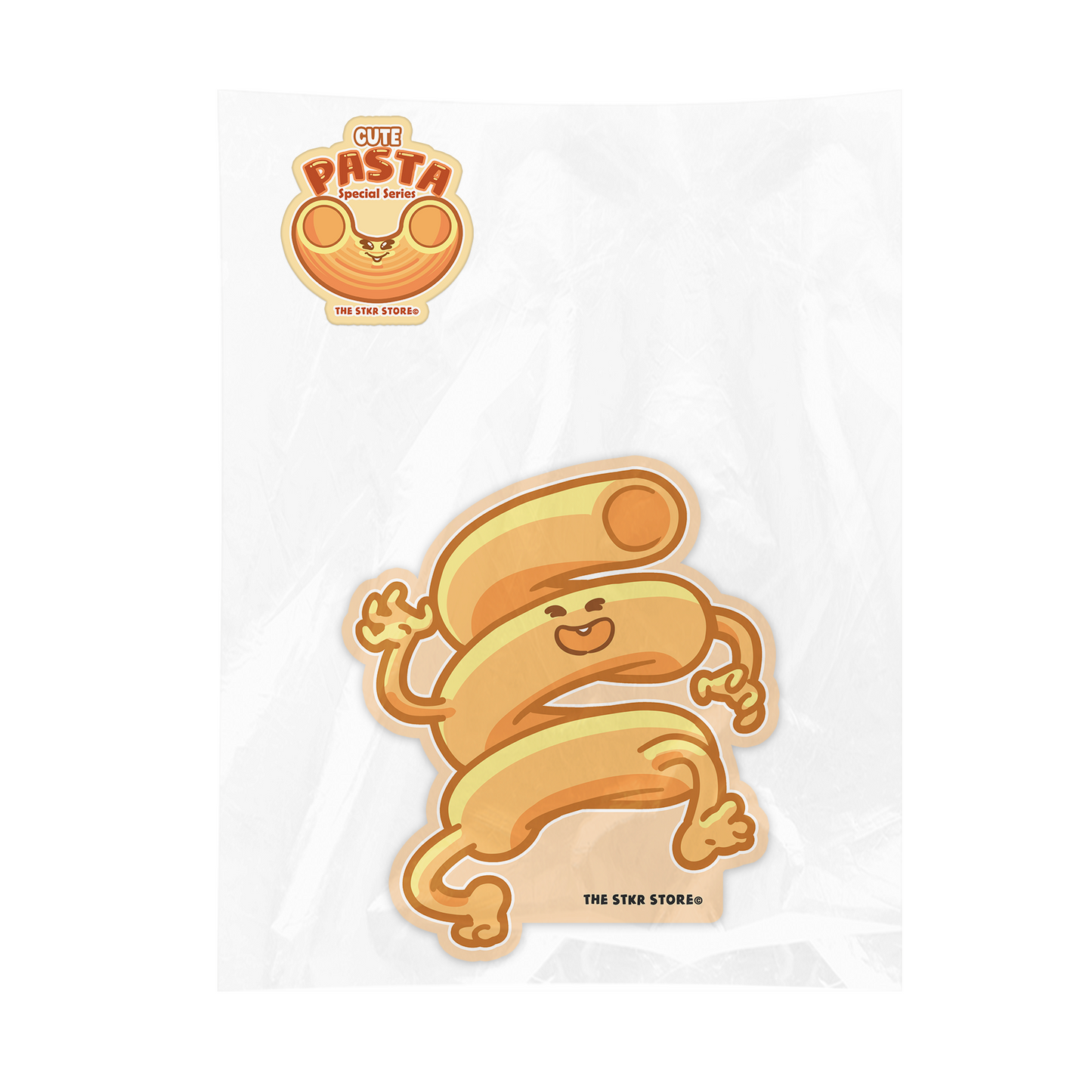 Fun Cavatappi Pasta Sticker