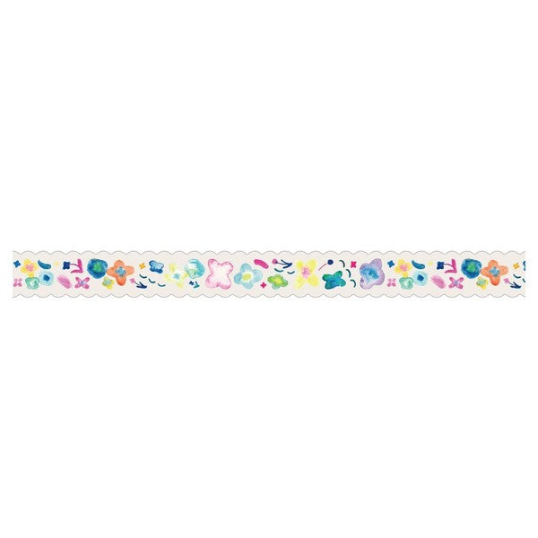 Decorative tape with colorful flower pattern