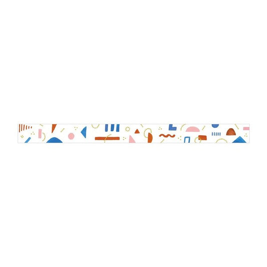 Decorative tape with colorful geometric pattern