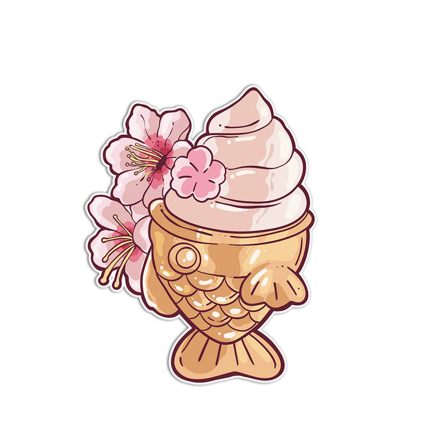 Cherry Blossom Taiyaki Cone