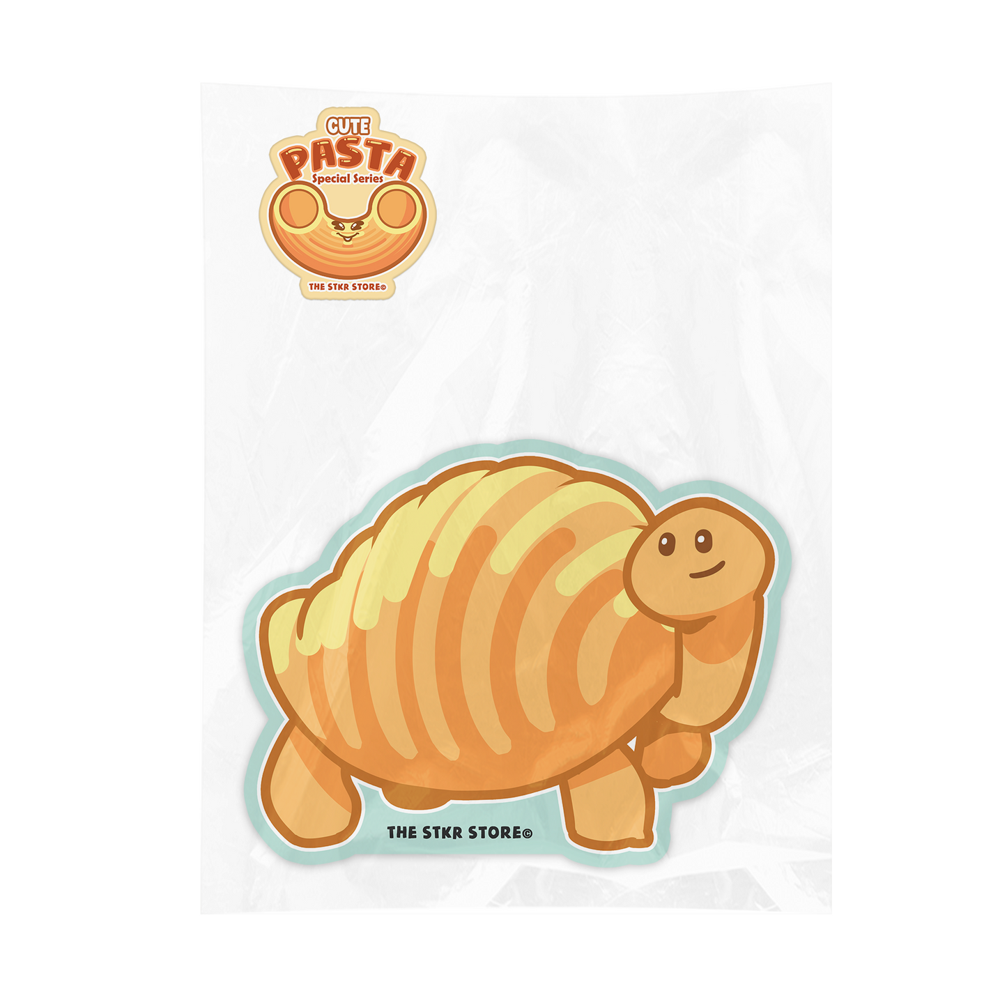Turtle Conchiglie Pasta Sticker