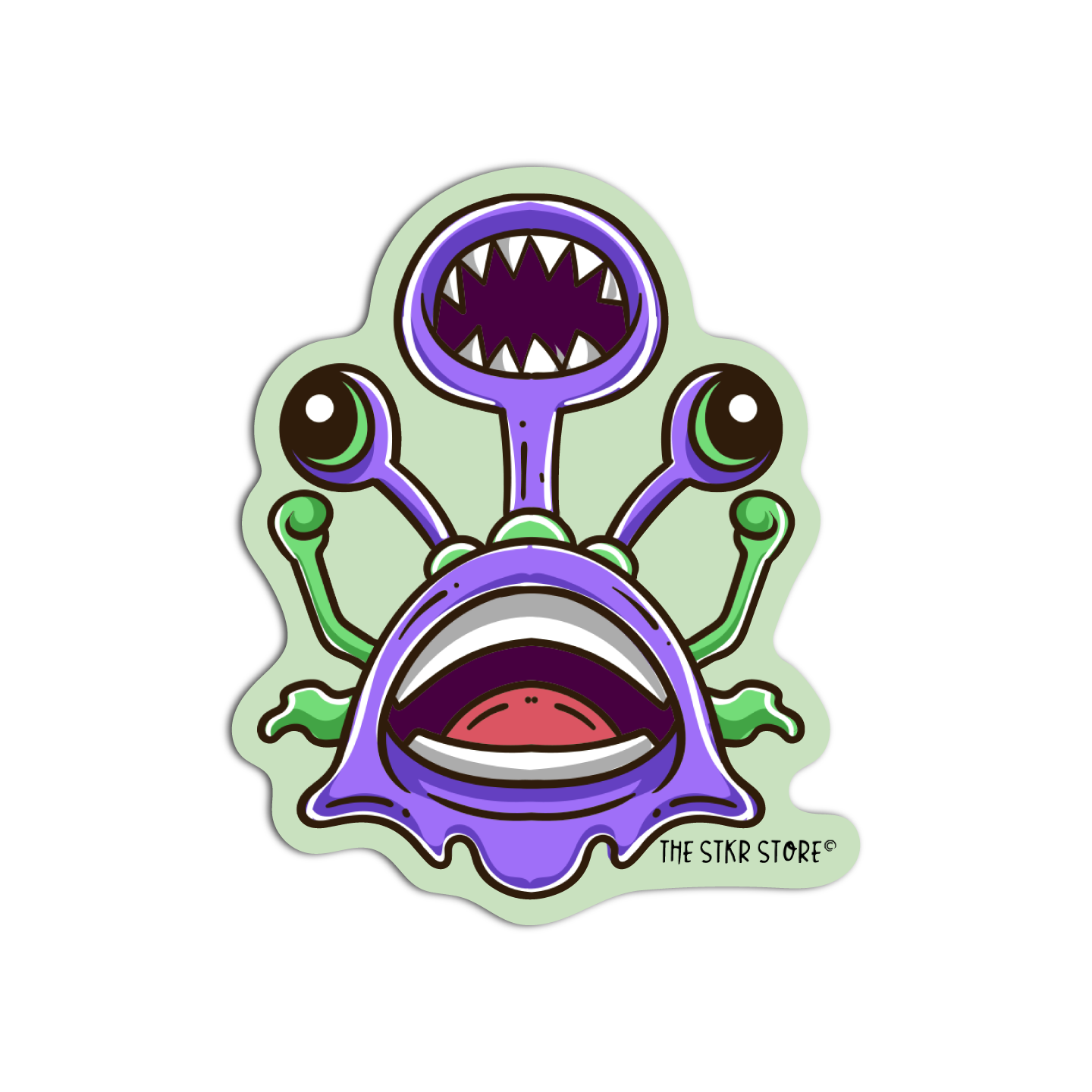 Curse figure Monster Sticker