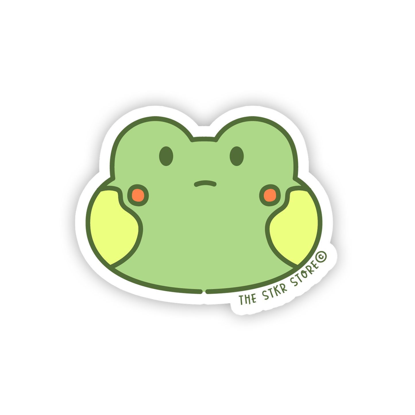 Stoic Frog - Cute Animals Face Sticker