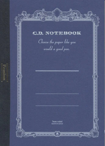 Premium CD Notebook B5 7mm 30 Line 96 Pages Blue