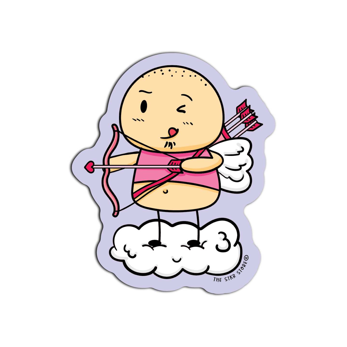 Sean Potato the Cupid Valentines Day Edition Sticker