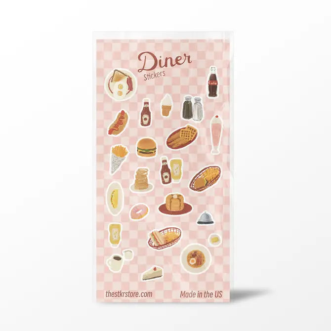 Diner Sticker Sheet - The Stkr Store