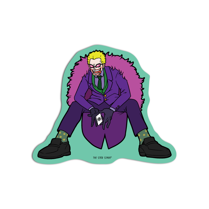 Doffy as Joker One Pie cosplay DC Sticker