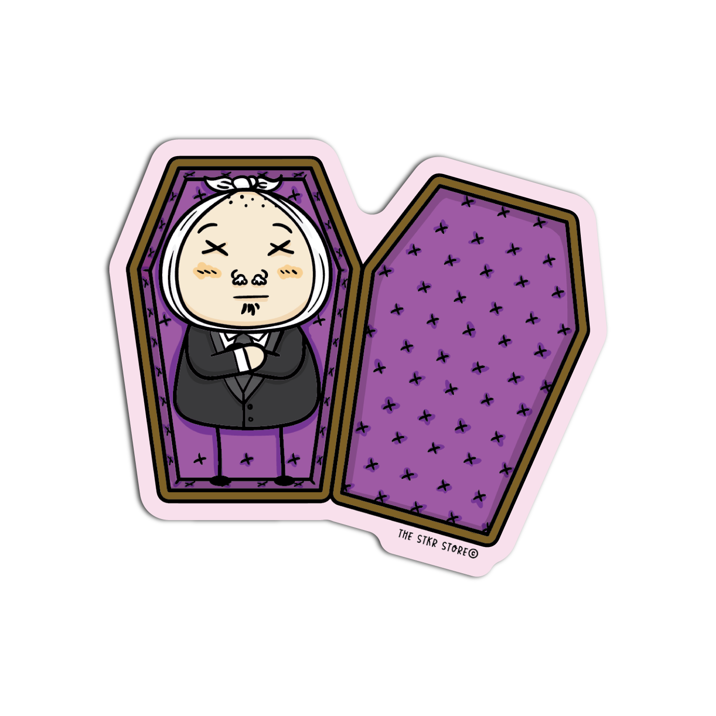 Sean in a Coffin Sean Potato Funny Sticker