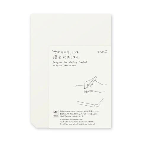 MD Paper Pad Cotton A5 Blank - The Stkr Store