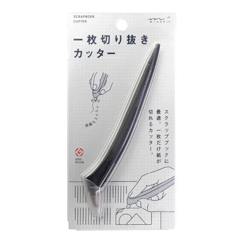 Scrapbooking cutter on packaging with Japanese text