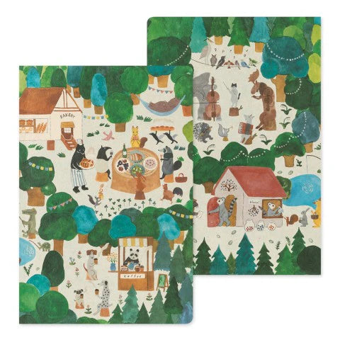 Yuru Log Notebook B6 Forest Animal - The Stkr Store
