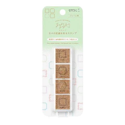Yuru Log Paintable Stamp Pre-Inked Frame - The Stkr Store