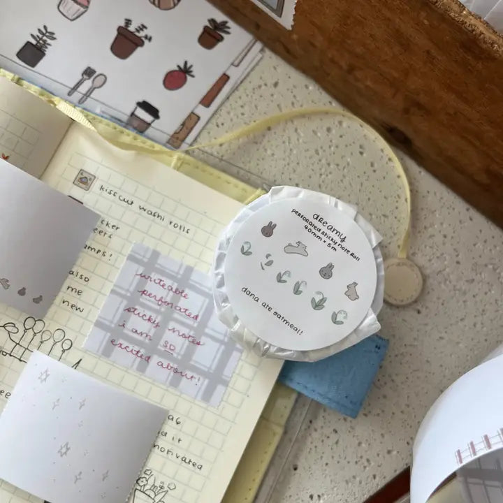 Dreamy Perforated Sticky Note Roll