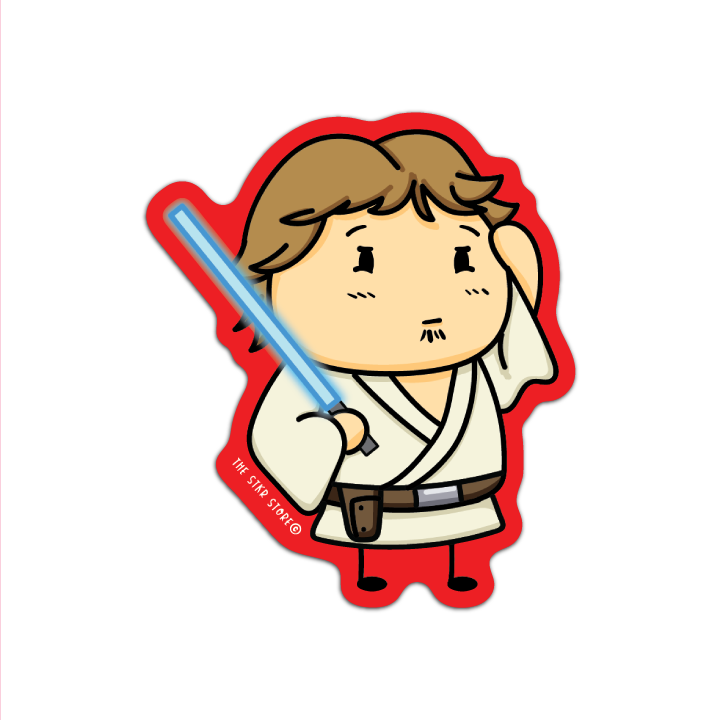 Sean Potato as Luke Cosplay Starwars Sticker