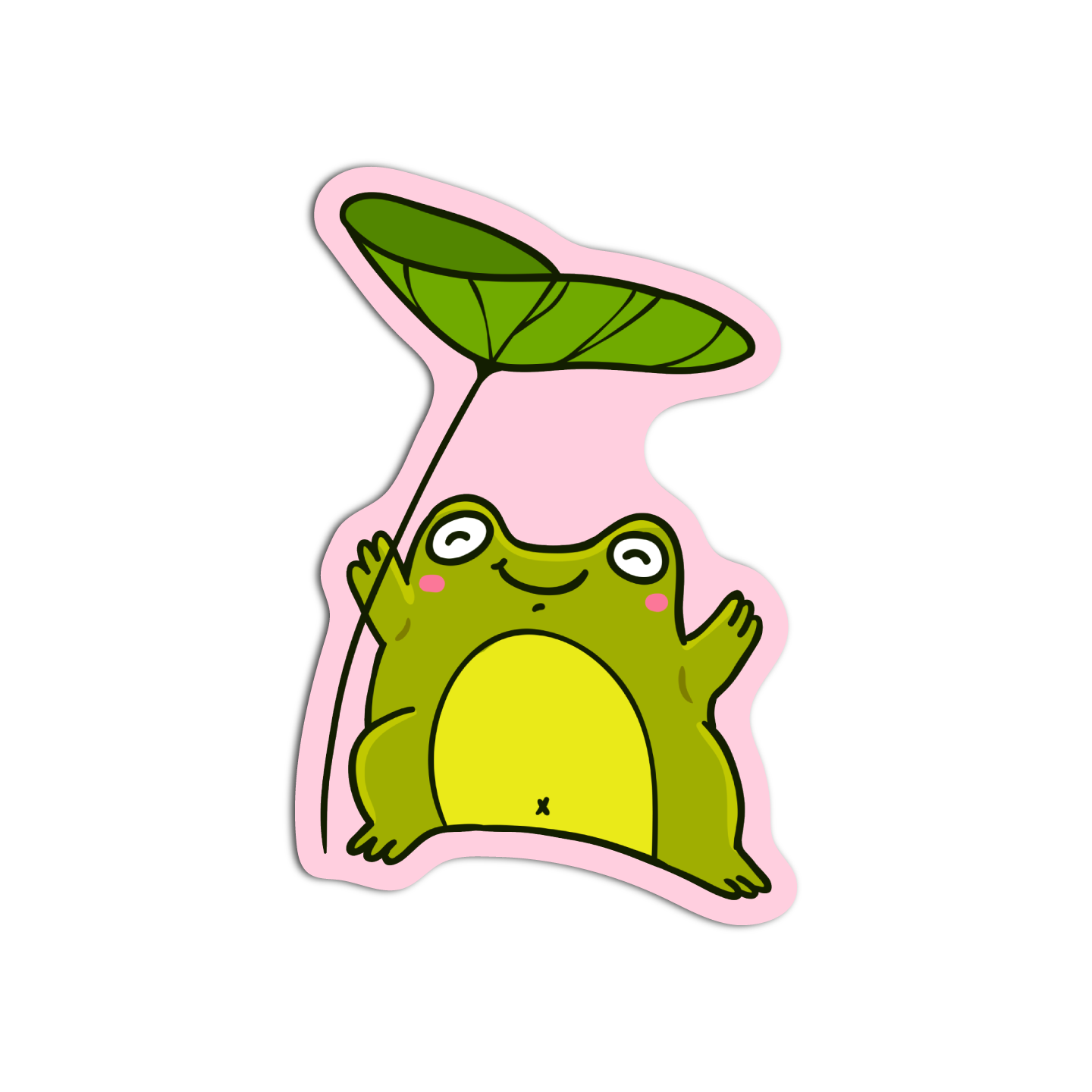 Happy Frog Sticker