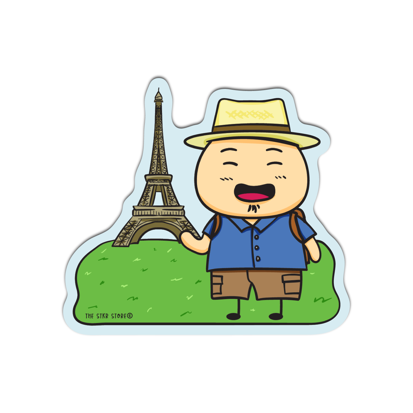 Sean in Paris Sean Potato's Vacation Sticker
