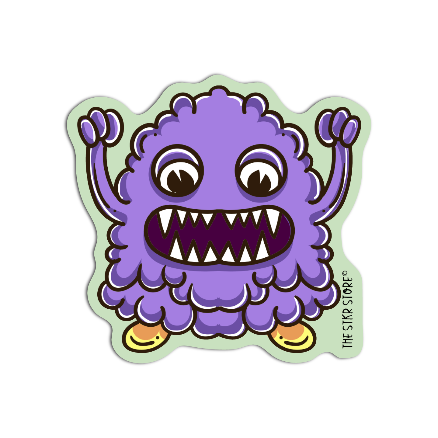 Vapor face Monster Sticker