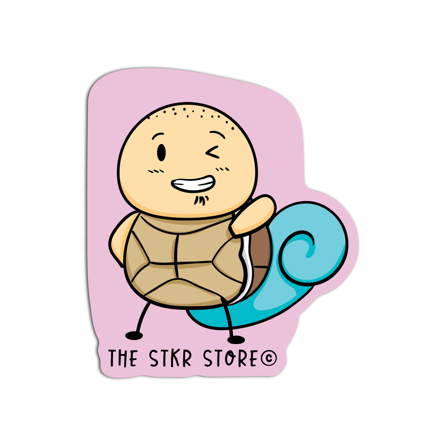 Sean Potato as Squirtle Cosplay Pokemon Sticker