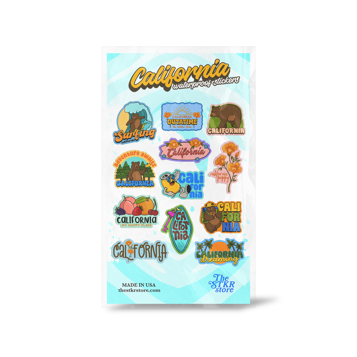 California Sticker Sheet