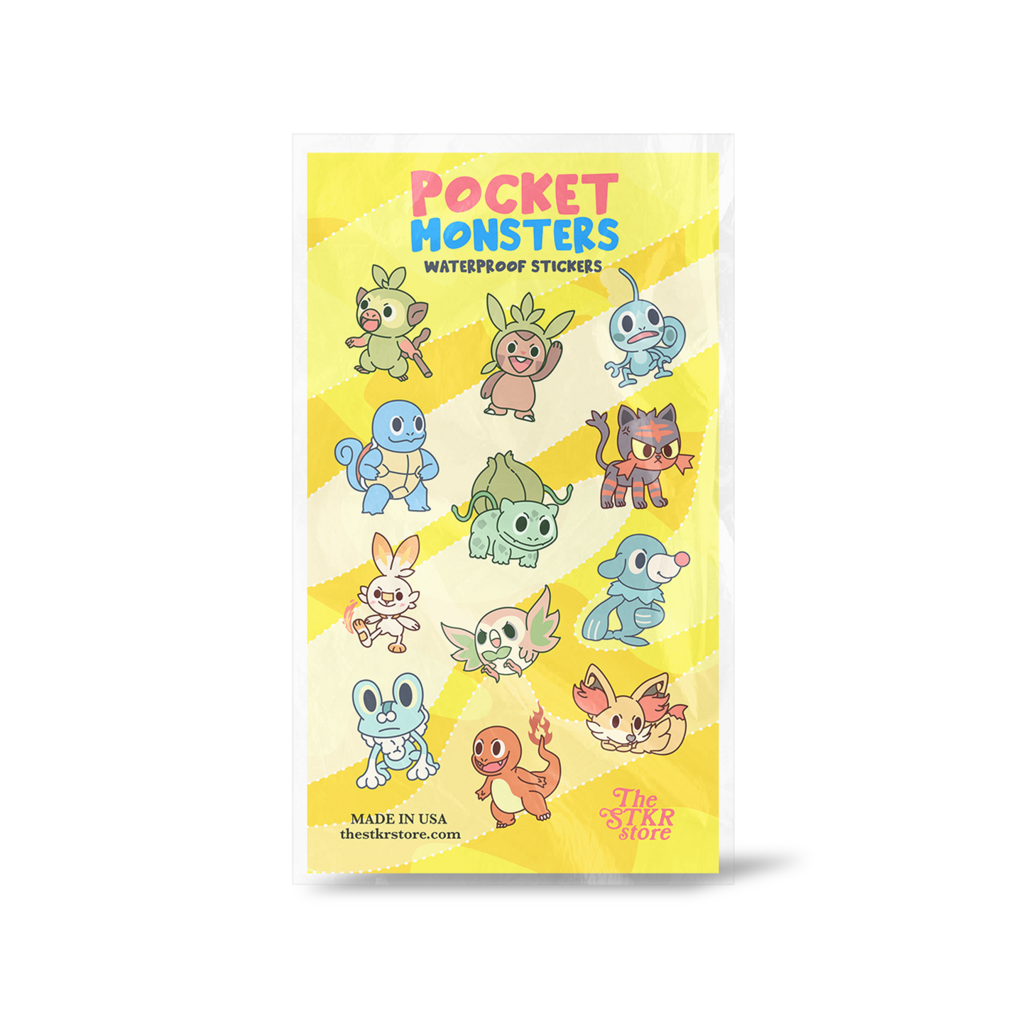 Cute Monsters Sticker Sheet