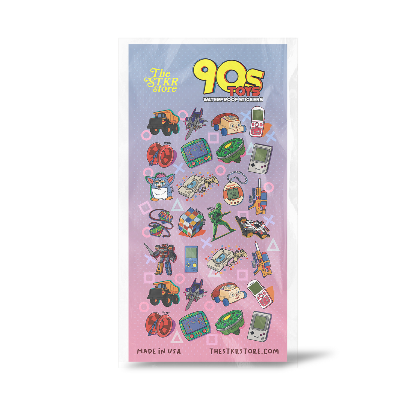 90s Toys Sticker Sheet