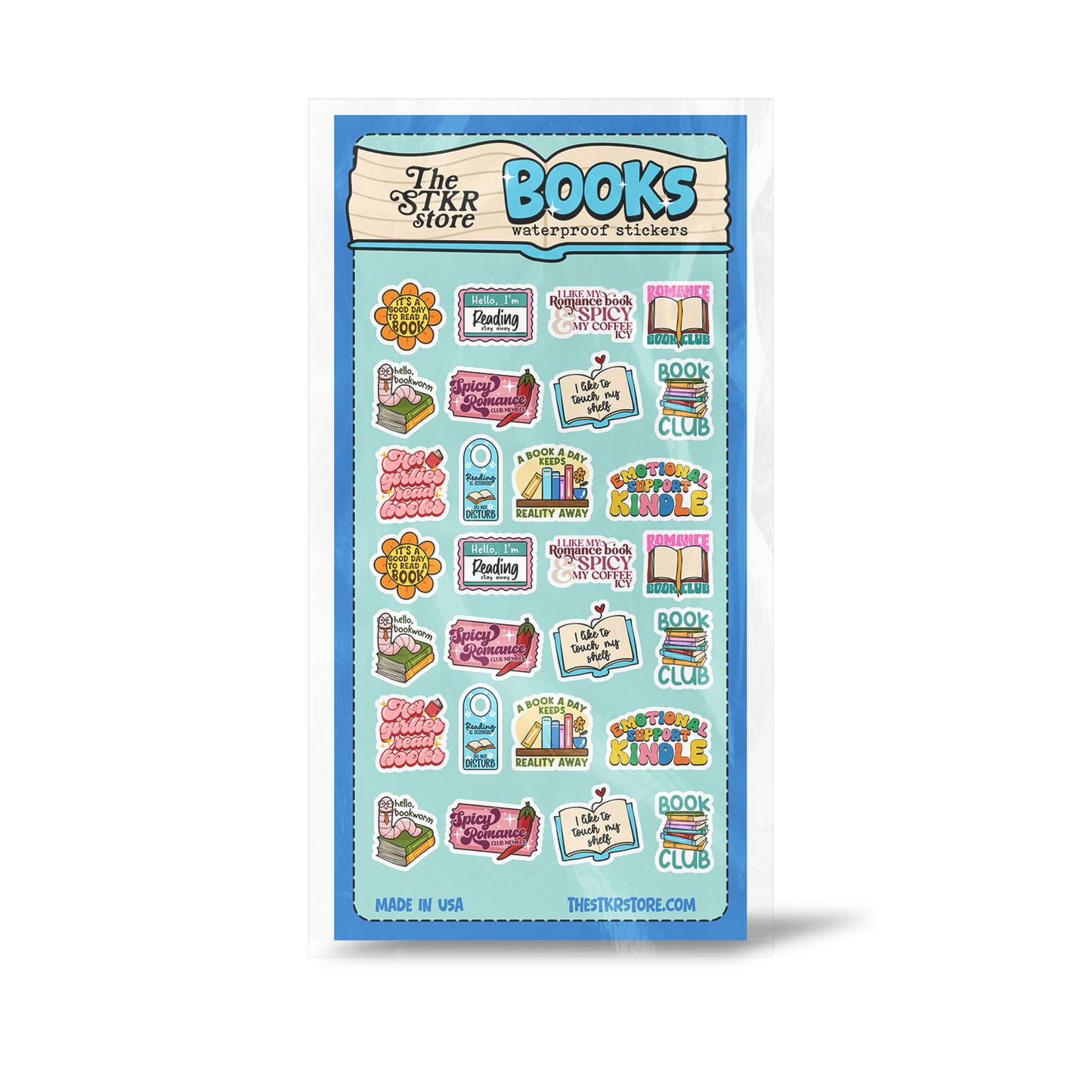 Books Sticker Sheet