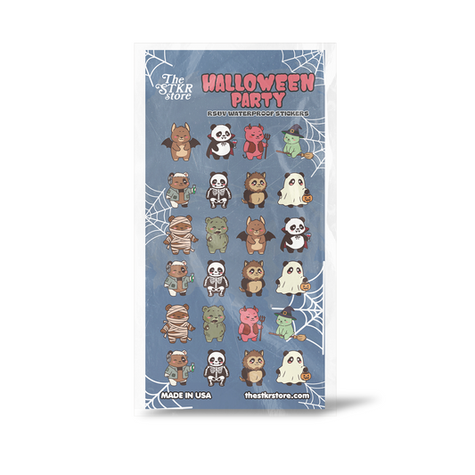 Bears Halloween Party Sticker Sheet