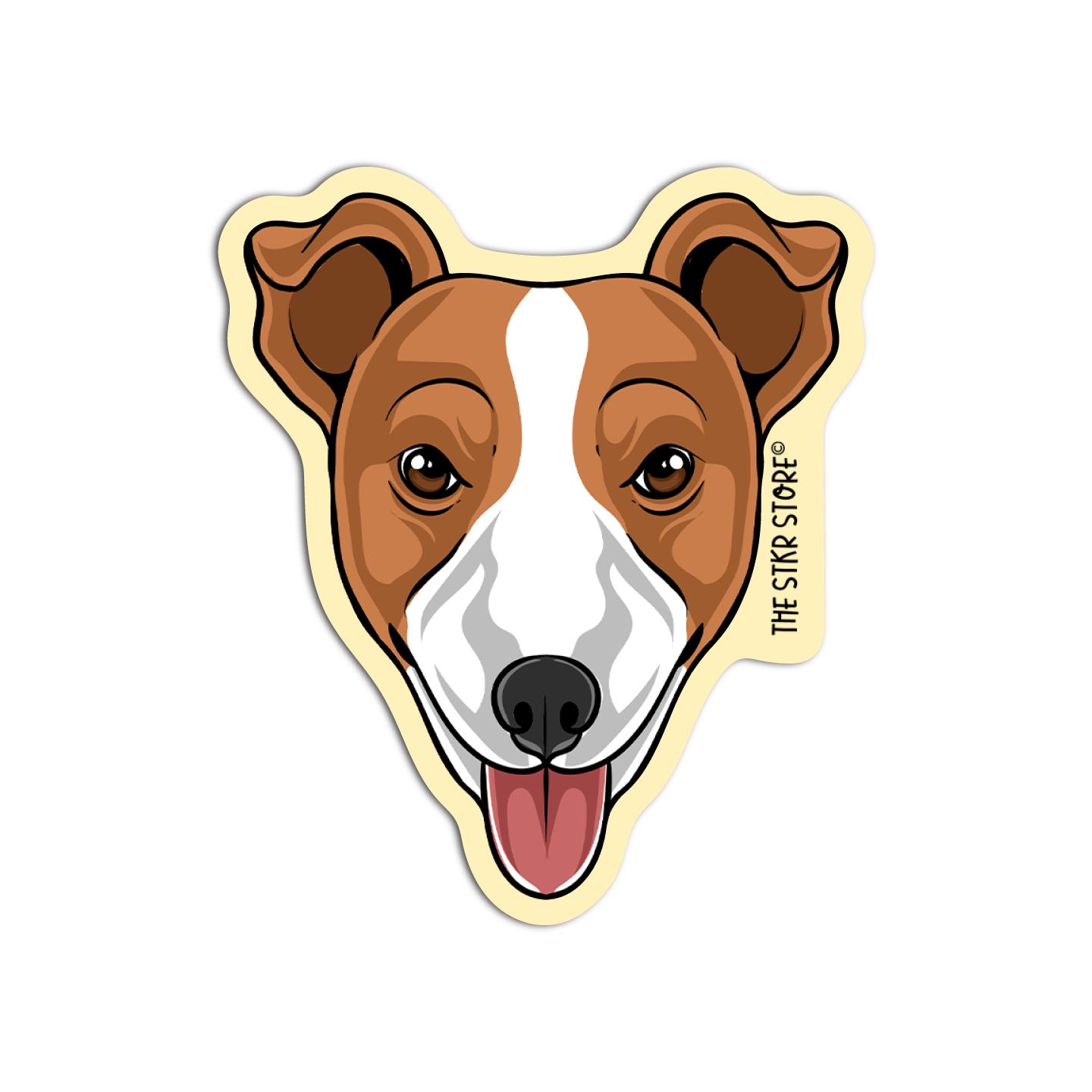 Jack Russell Terrier Head Dog Breed Stickers