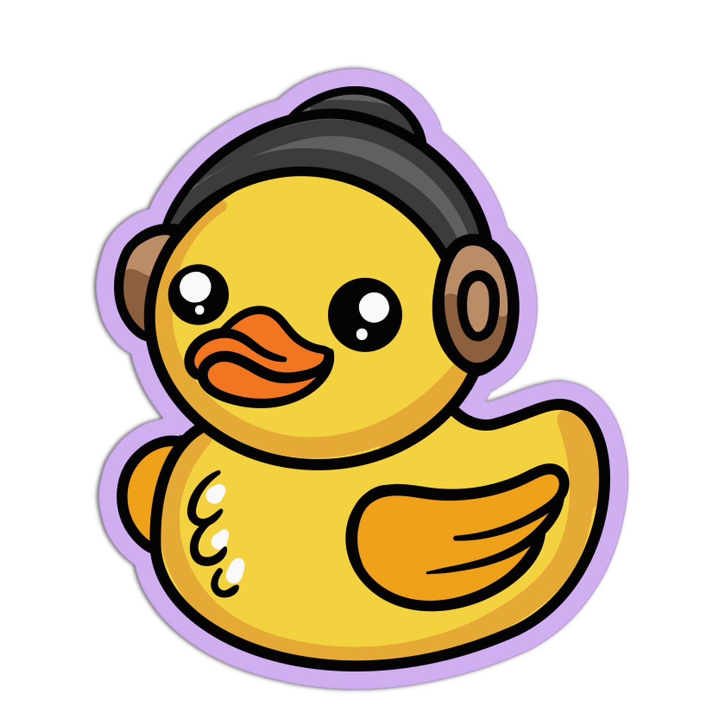 Headphone Rubber Duck Stickers
