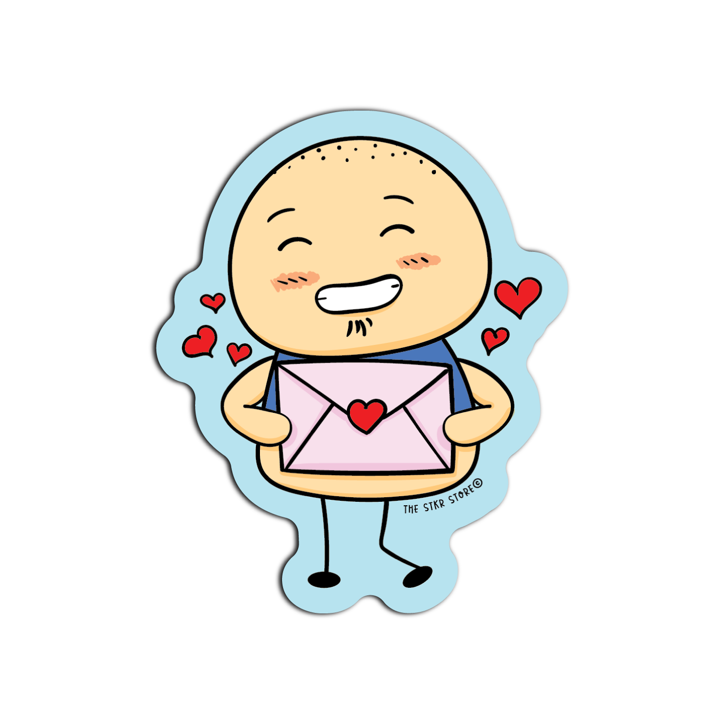 Sean Potato with Love Letter Valentines Day Edition Sticker