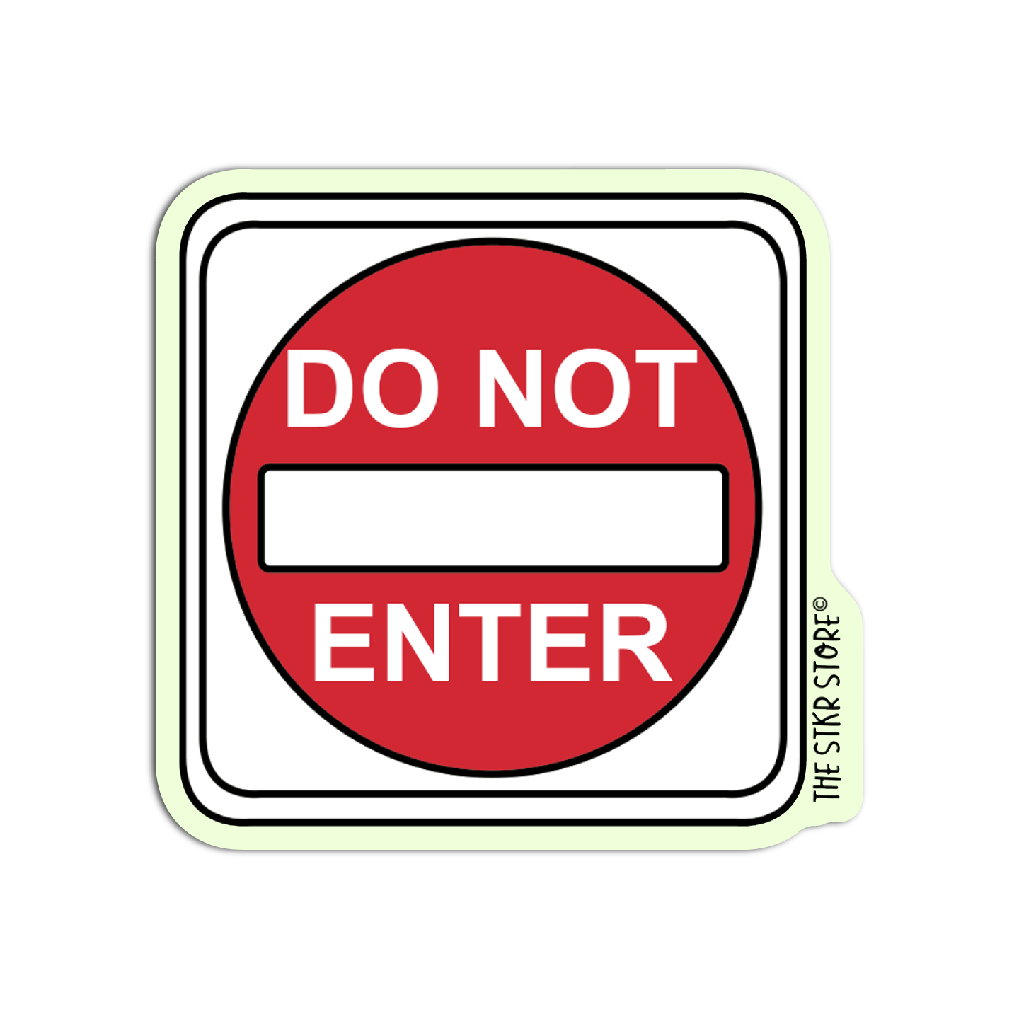Do not Enter Road Sign Sticker
