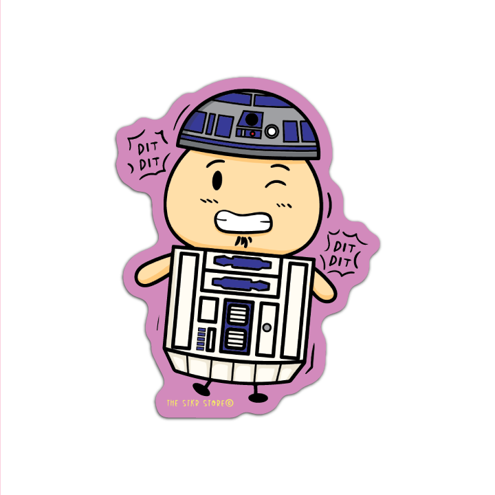 Sean Potato as R2-D2 Cosplay Starwars Sticker