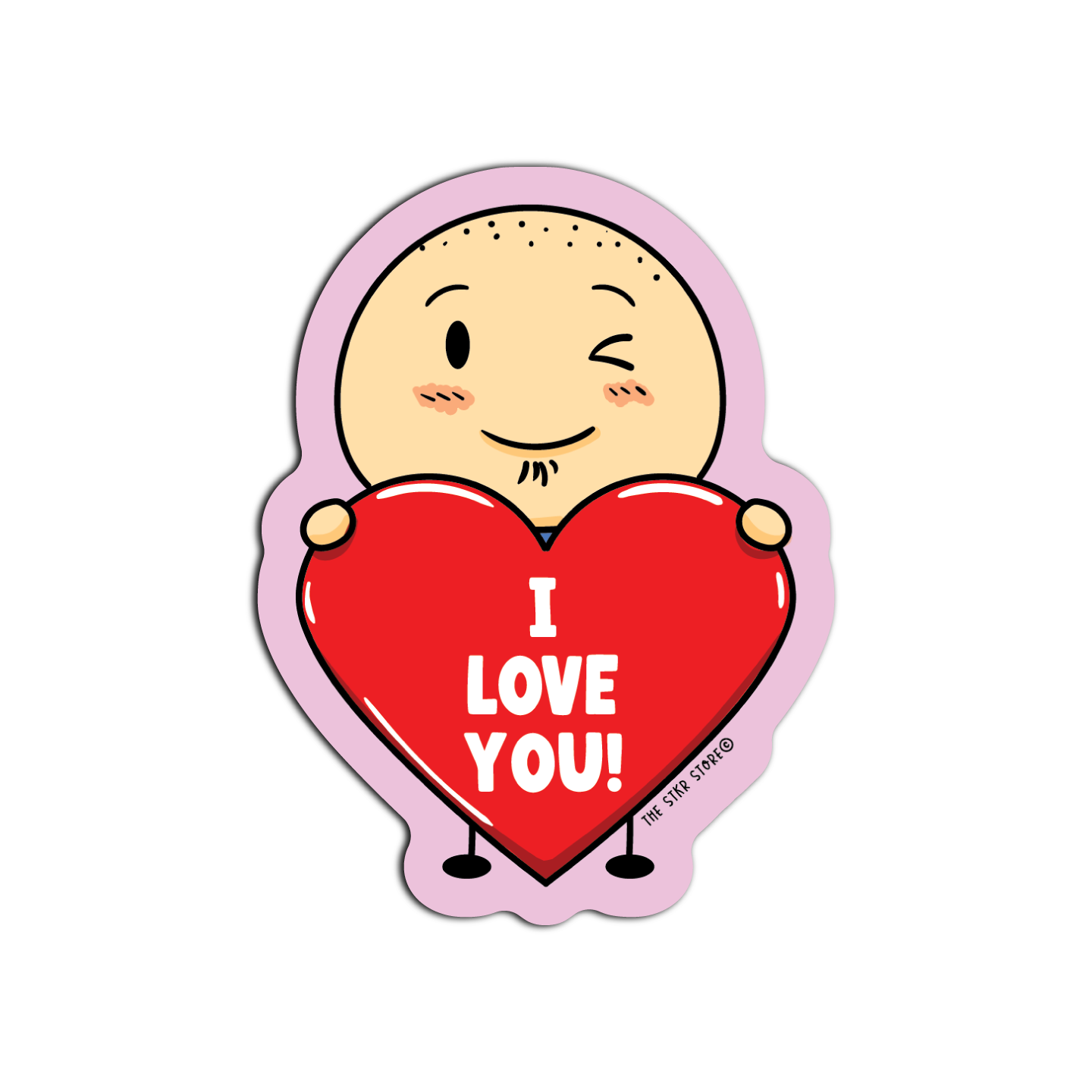 Sean Potato I love You Valentines Day Edition Sticker