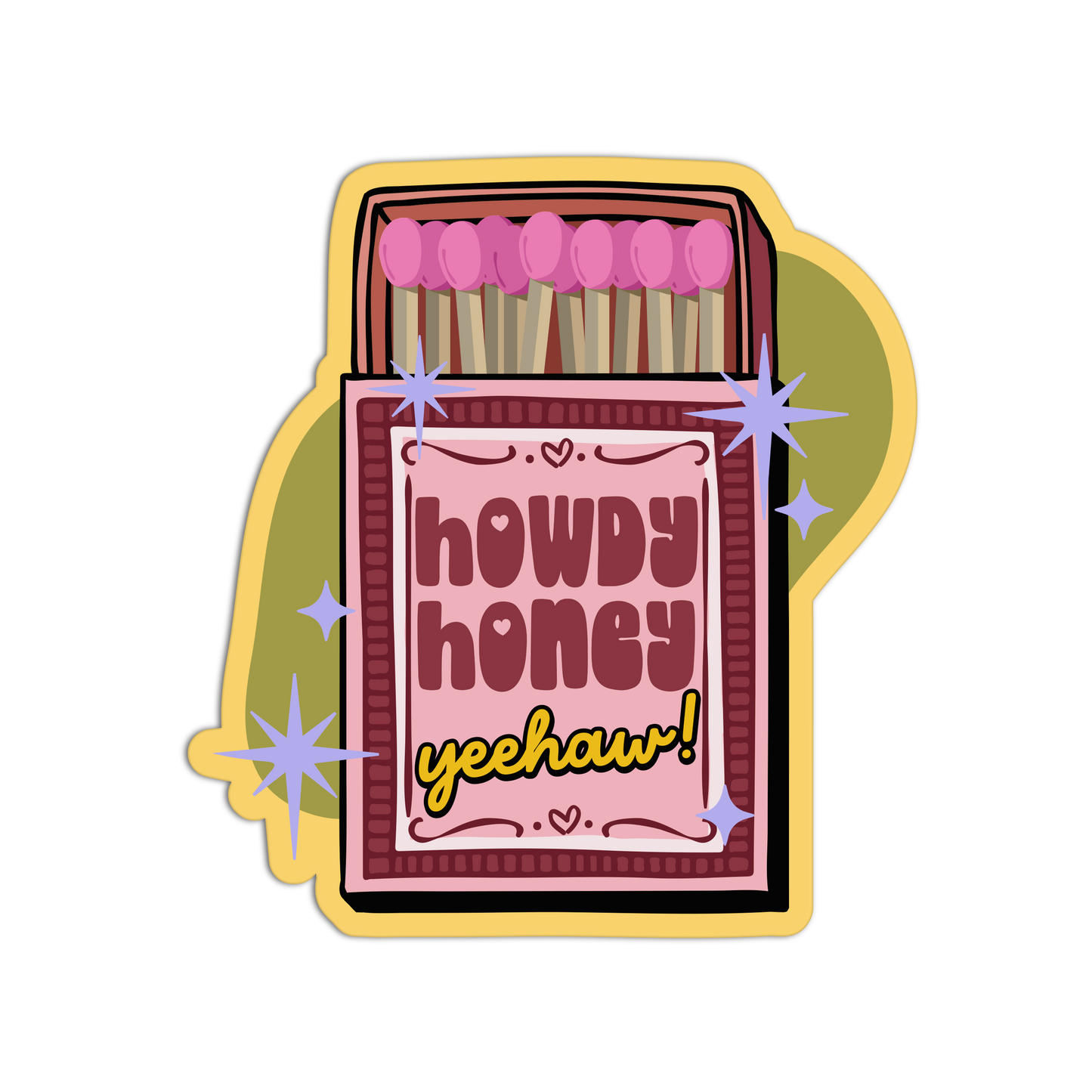 Howdy Honey Coquette Textured Stickers
