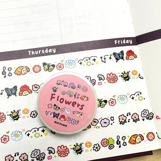 Flowers Mini Washi Tape - The Stkr Store