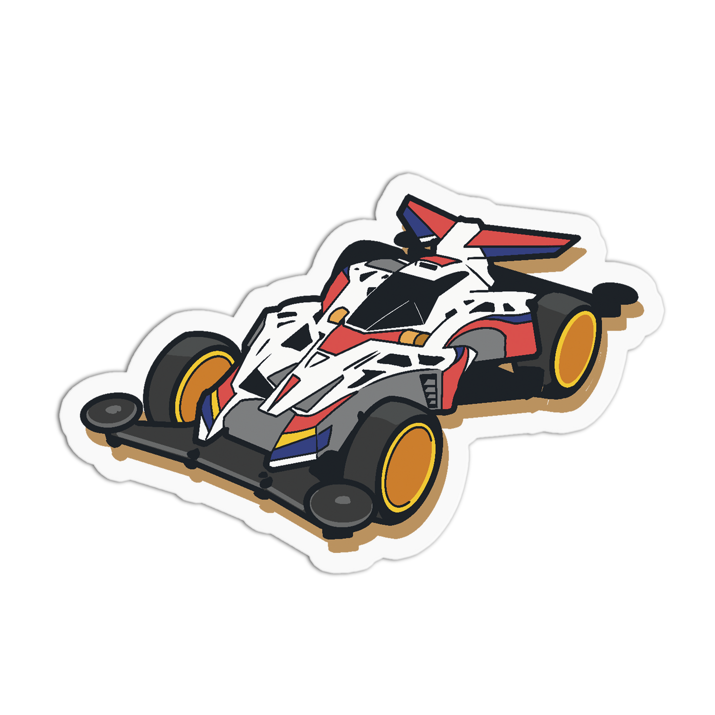 Mini Race Car 90's Toys Sticker