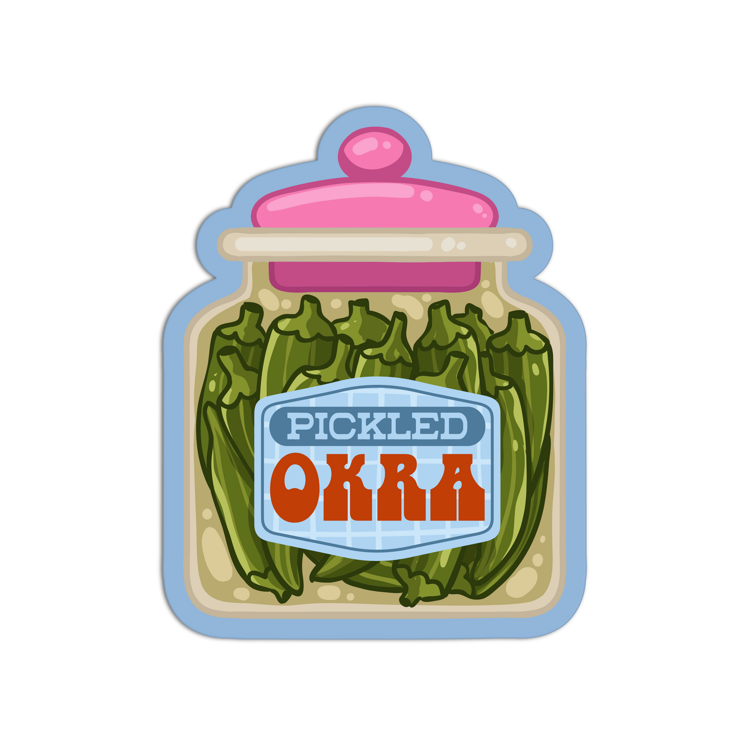 Pickled Okra - Pickled Series - The Stkr Store