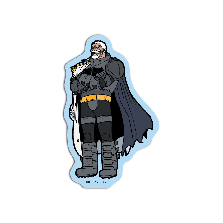Garp as Batman One Pie cosplay DC Sticker