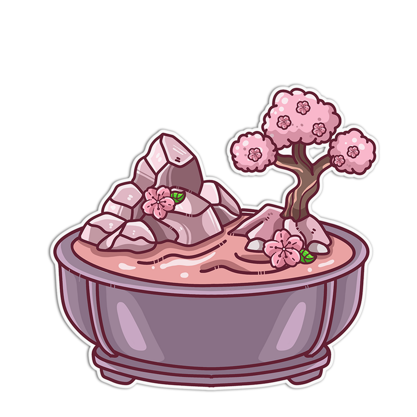 Cherry Blossom Bonsai Sticker - The Stkr Store