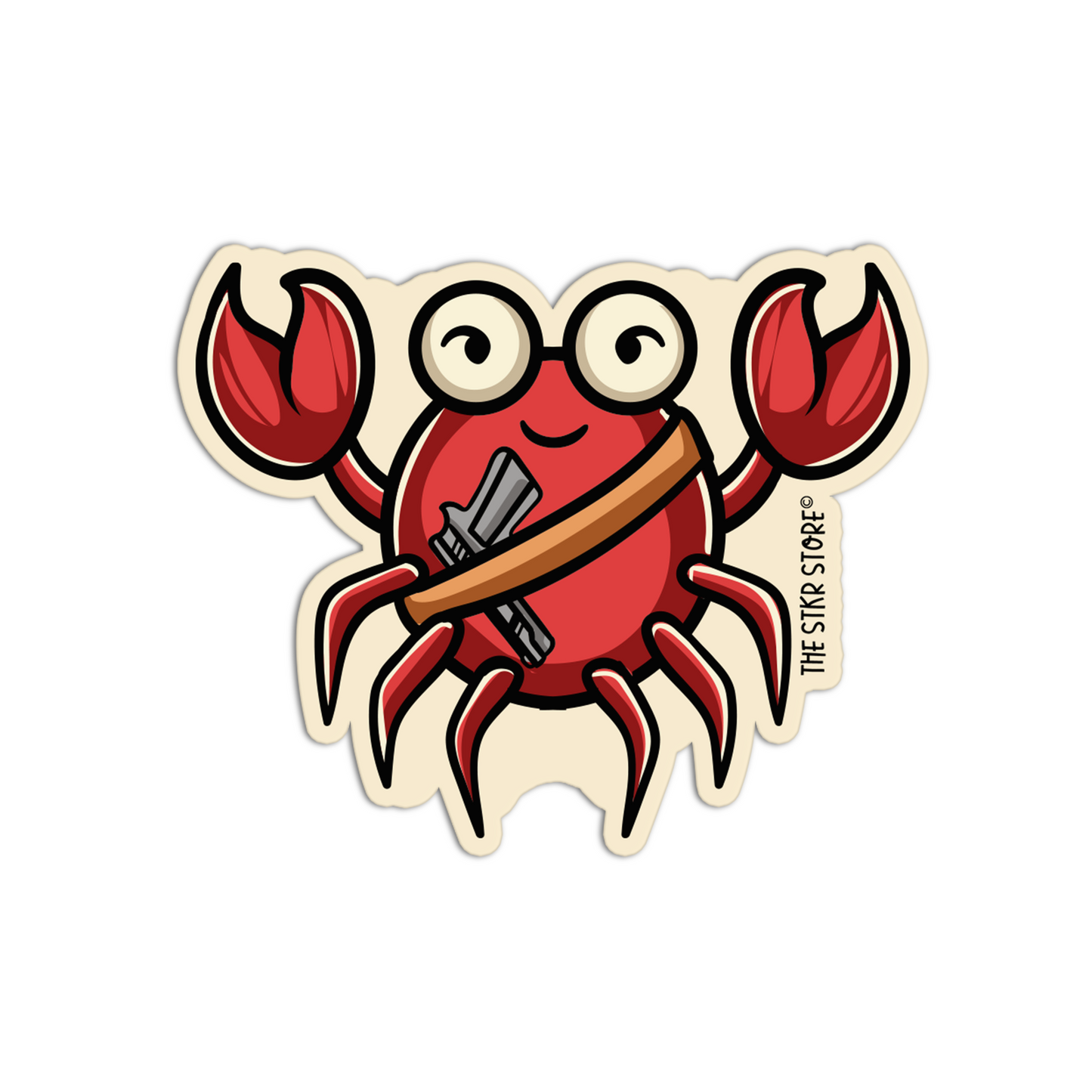 Crab Killer Animals with weapon Stickers