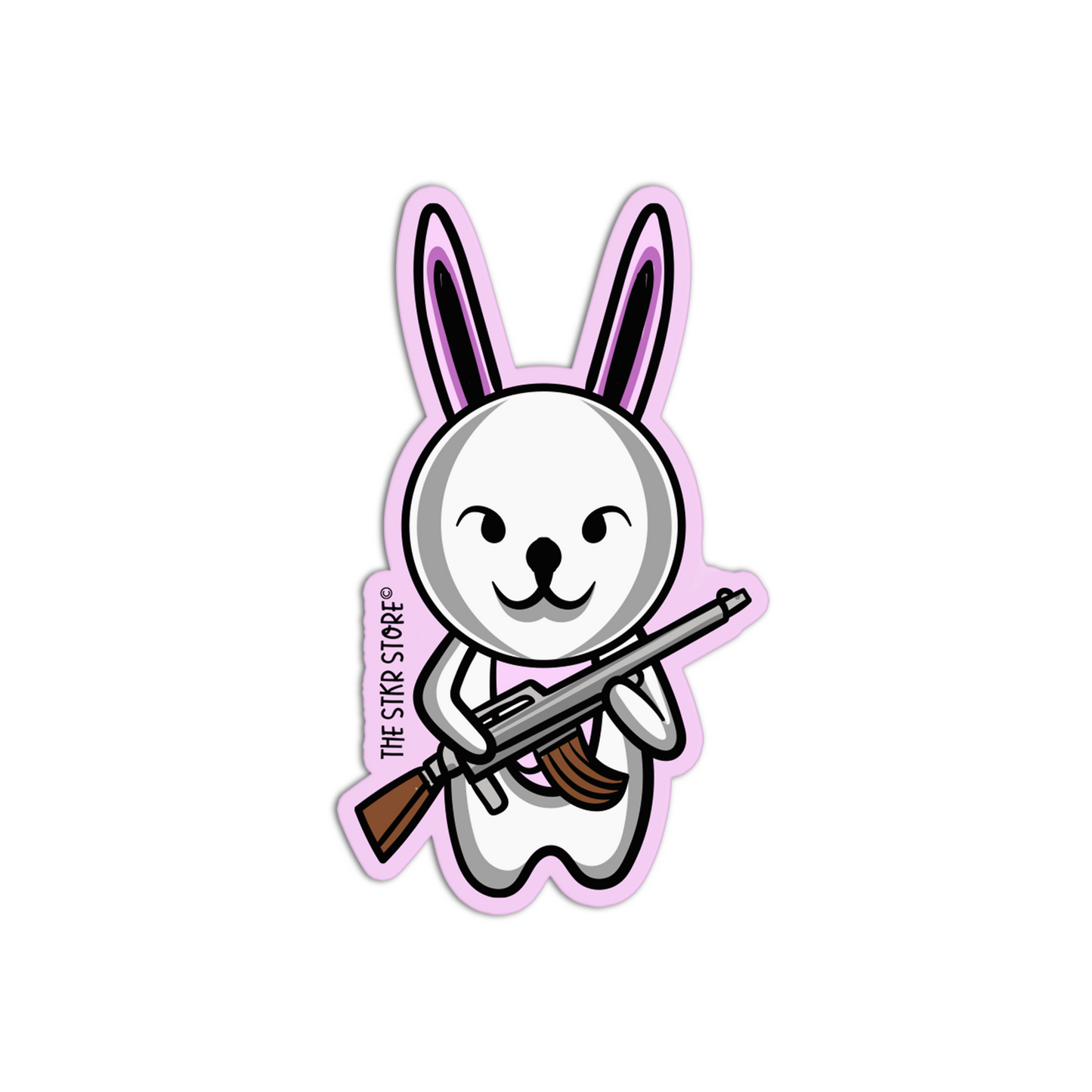 Rabbit Killer Animals with weapon Stickers