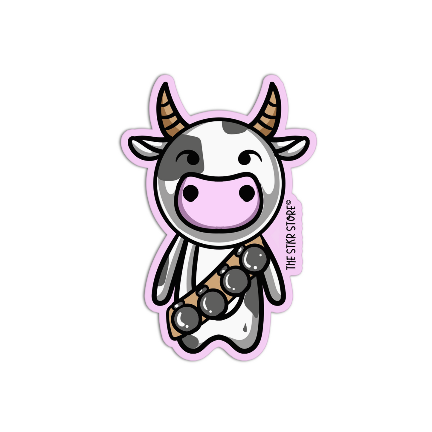 Cow Killer Animals with weapon Stickers
