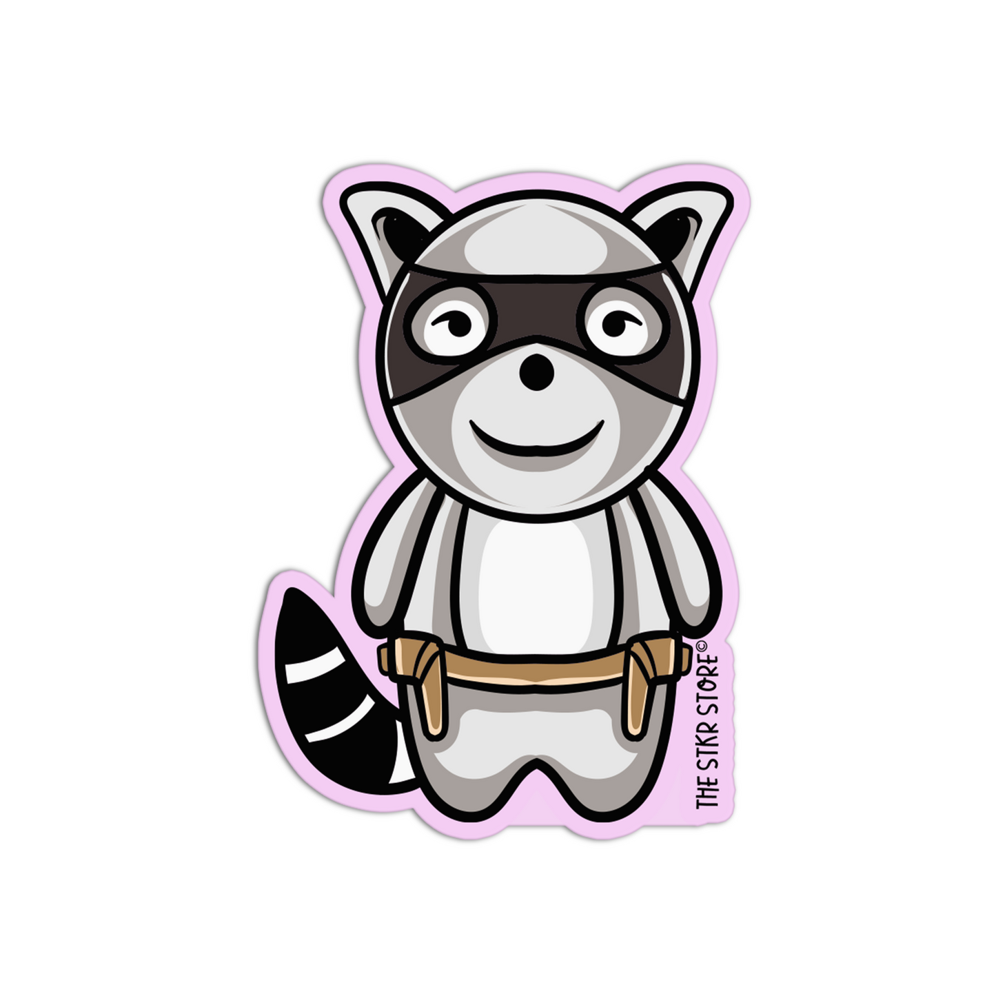 Raccoon Killer Animals with weapon Stickers