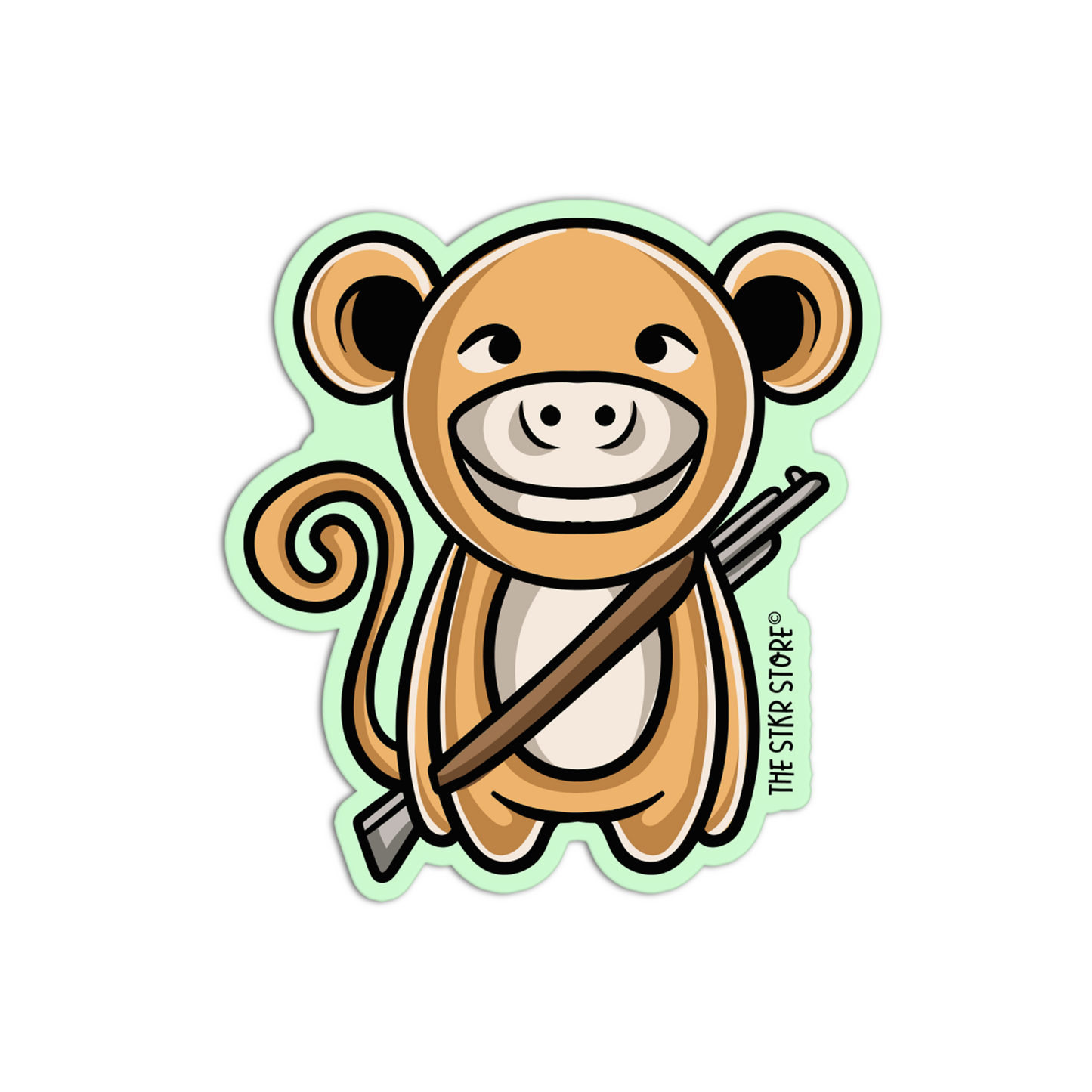 Monkey Killer Animals with weapon Stickers
