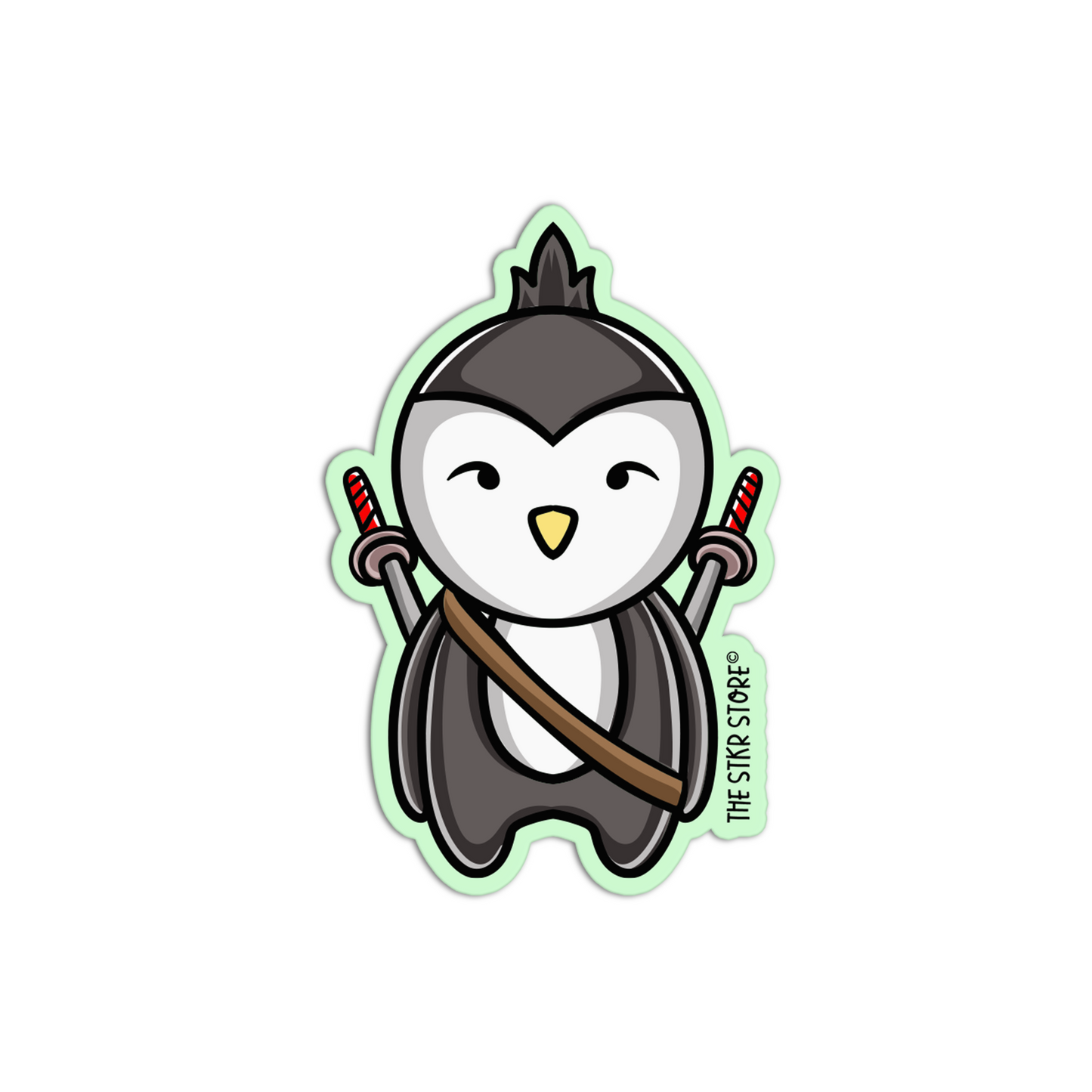 Penguin Killer Animals with weapon Stickers